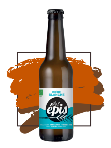 Les 3 Épis Blanche - Bière blanche très rafraichissante, à base de malt, d’orge et de blé avec de la coriandre ; délicatement parfumée et acidulée.